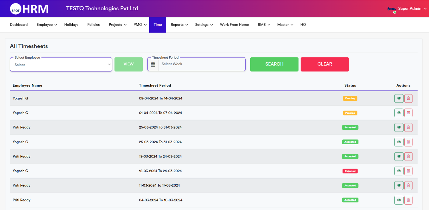 Timesheet